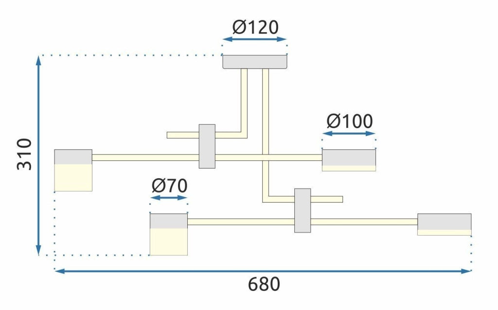 Lampada Led APP1001-4C