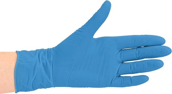 Manopole Nitrile XL Blu - Senza Polvere e Latex - Manopole Monouso per Ricerca - Non Sterili - 10 Dozzine