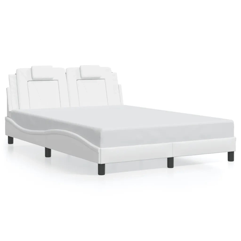Giroletto Viana con LED senza Materasso Bianco 140x190 cm