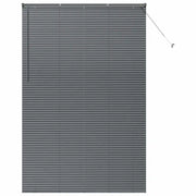 Tendaggi a Veneziana | Tenda a lamelle Grigio scuro 220x150cm Alluminio