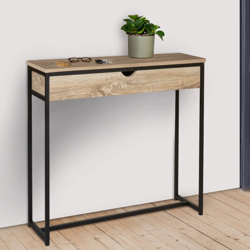 IDMarket - Consolle 1 cassetto DETROIT design industriale
