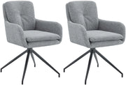 Set di 2 sedie da pranzo in tessuto Pickett 4