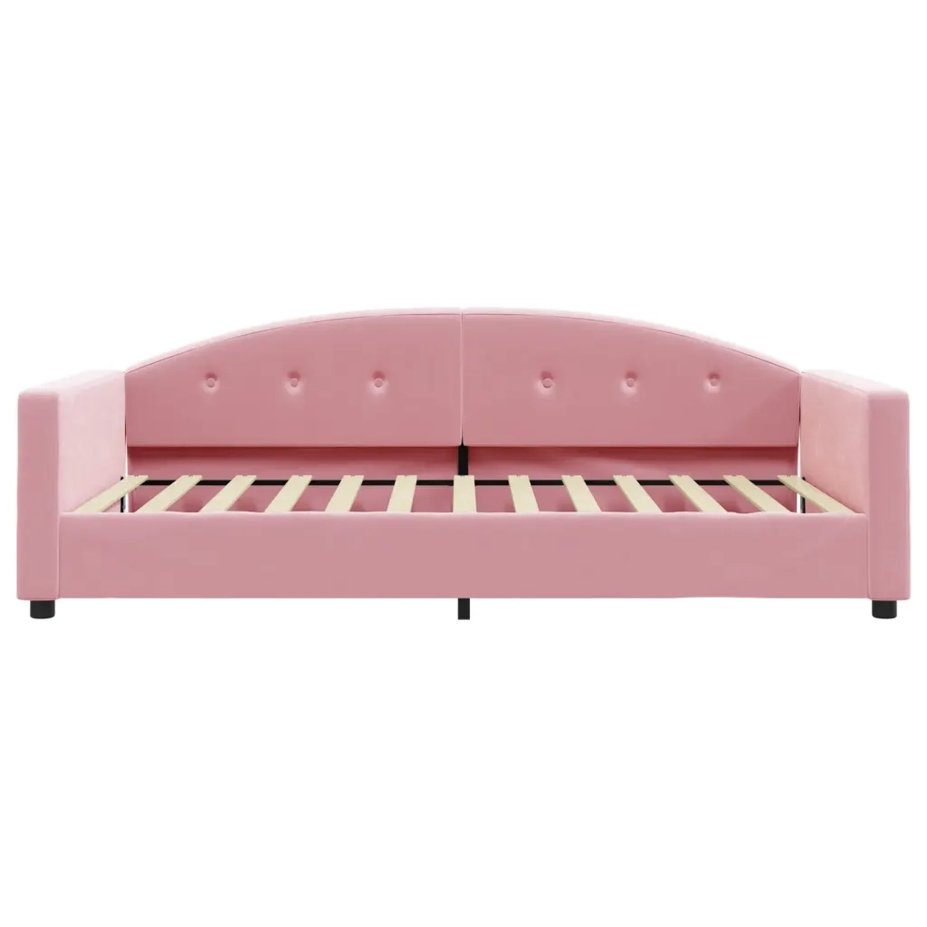 Letto da Giorno Rosa 100x200 cm in Velluto