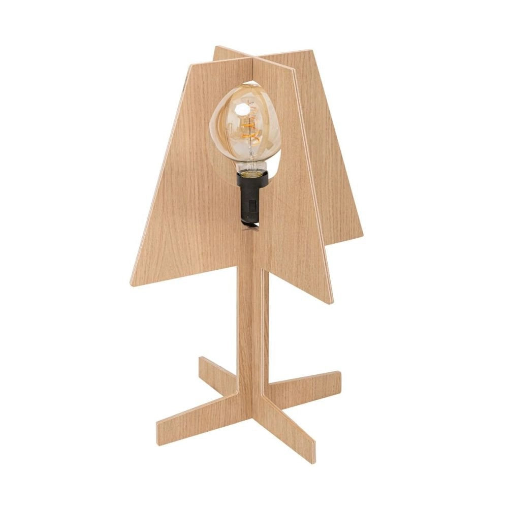 Lampada da tavolo in rovere chiaro E27 40W Zuma Line