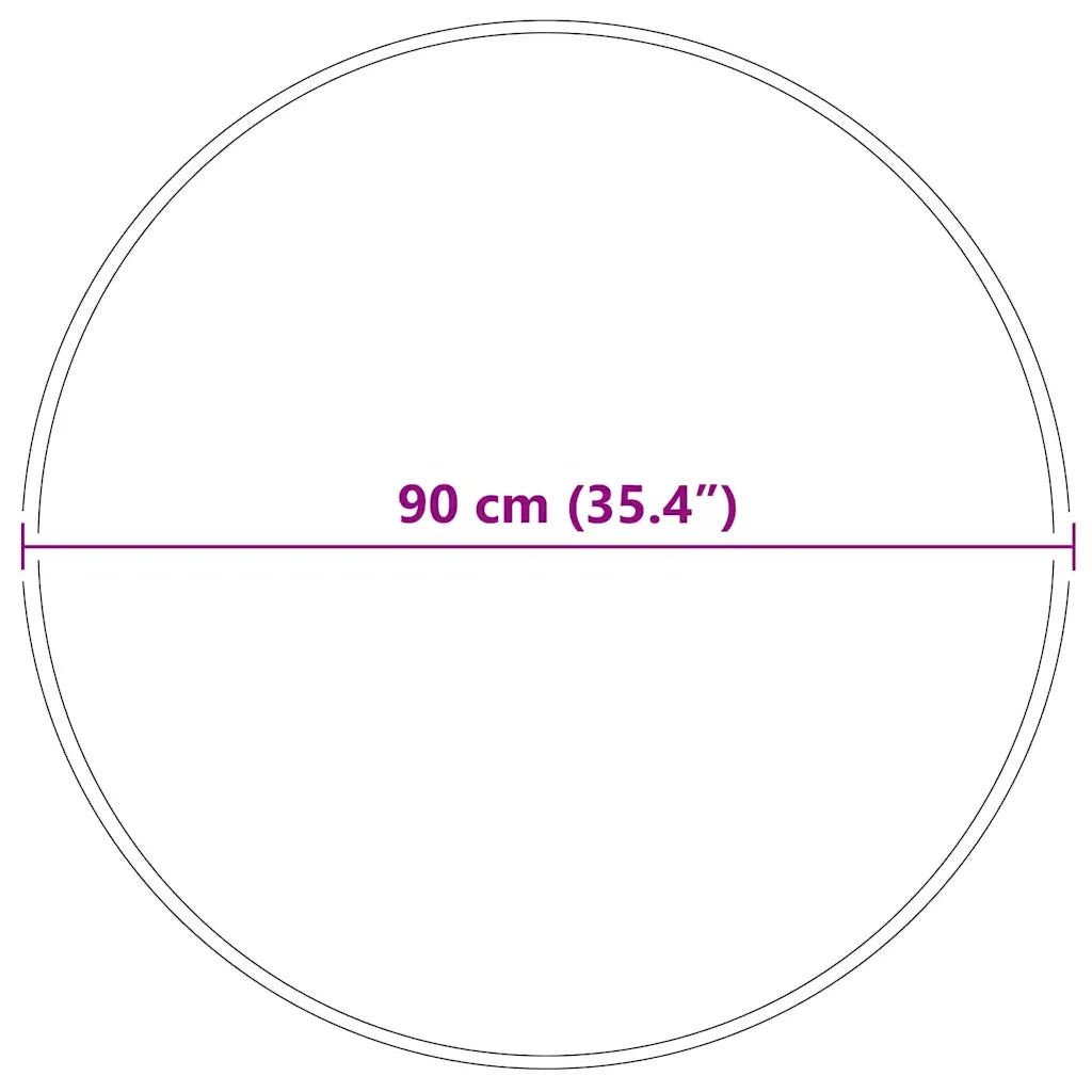 Tappeto Shaggy Antiscivolo Grigio 90 x 90 cm PP 4019780