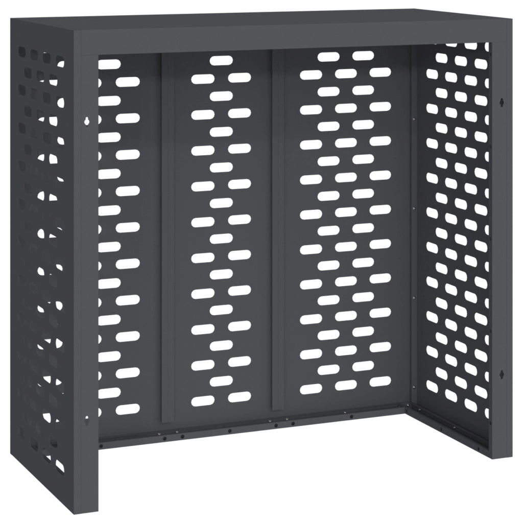 Copertura per Condizionatori Antracite 110x50x105 cm Acciaio