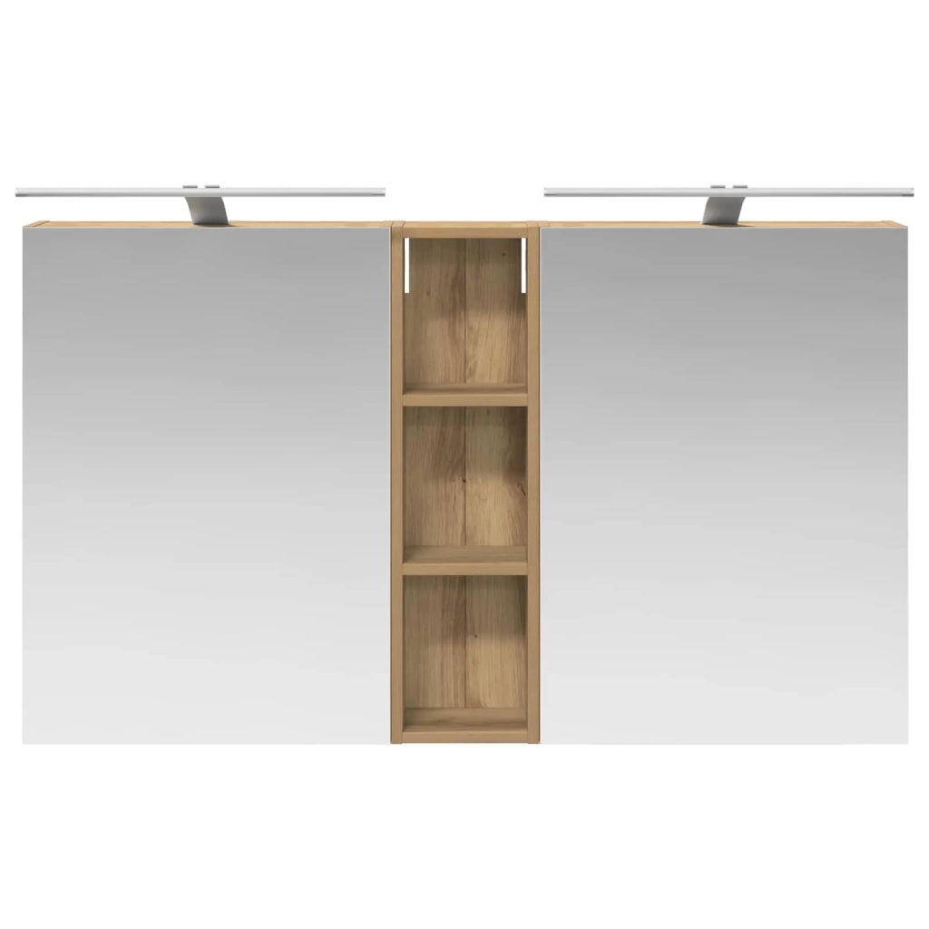 Set di Armadi da Bagno con lo scaffale 3 pcs 120 x 14,5 x 70 cm
