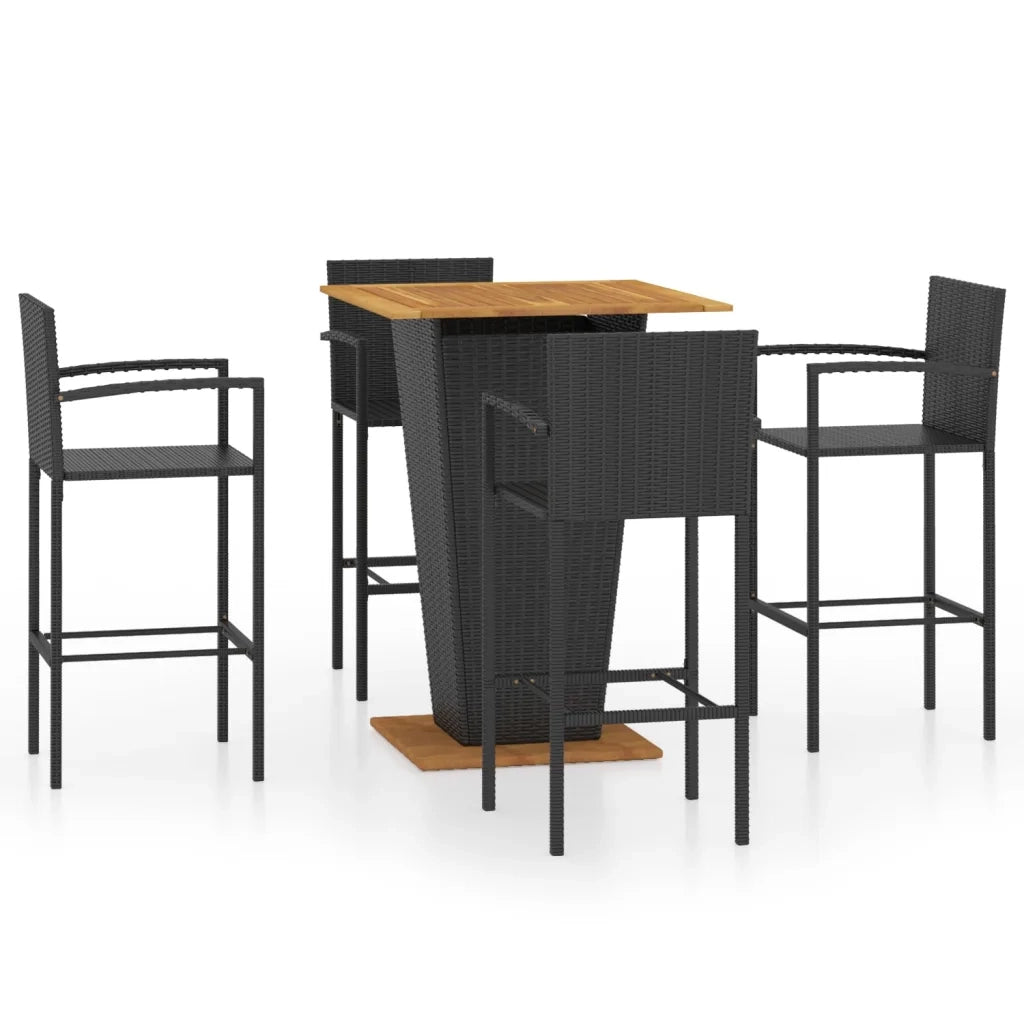 Set Bar da Giardino 5 pz Nero cod mxl 40302