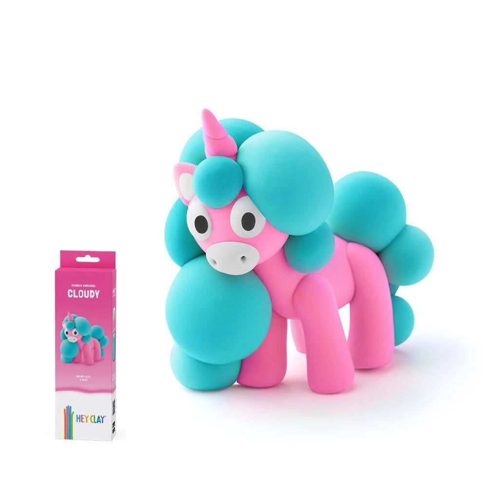 Set creativo pasta modellabile,Unicorno Nuvola,Hey Clay,Eta 3+