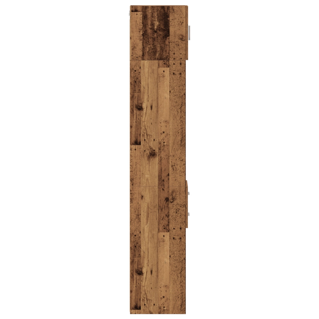 Mobile da Stoccaggio Sottile Legno Vecchio 30x42.5x225 cm Legno Ingegnerizzato