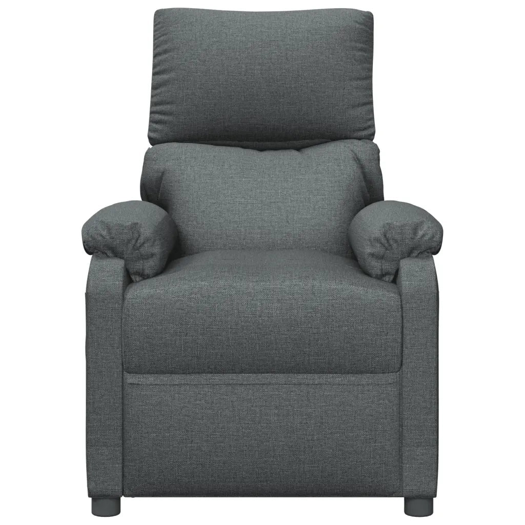 Poltrona Reclinabile in Tessuto Grigio Scuro 344904