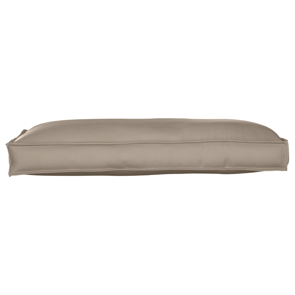 Cuscino per pallet per sedia/schienale Tortora 120x60x12 cm Tessuto Oxford