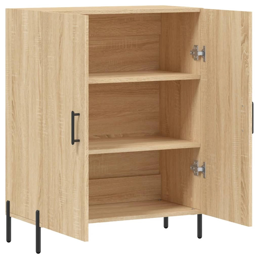 Buffet credenza cassettiera armadio mobile contenitore organizer cucina soggiorno rovere Sonoma 69,5 x 34 x 90 cm legno ingegnerizzato marrone 02_0031654