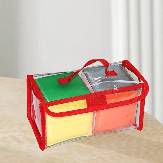 Set di Dadi in Espansione - 2 Pezzi di Spugna - Dadi DIY - Borsa di Riposo - Leggero - 6 Facce con Copertura Translucida - Scatole di Giocattoli