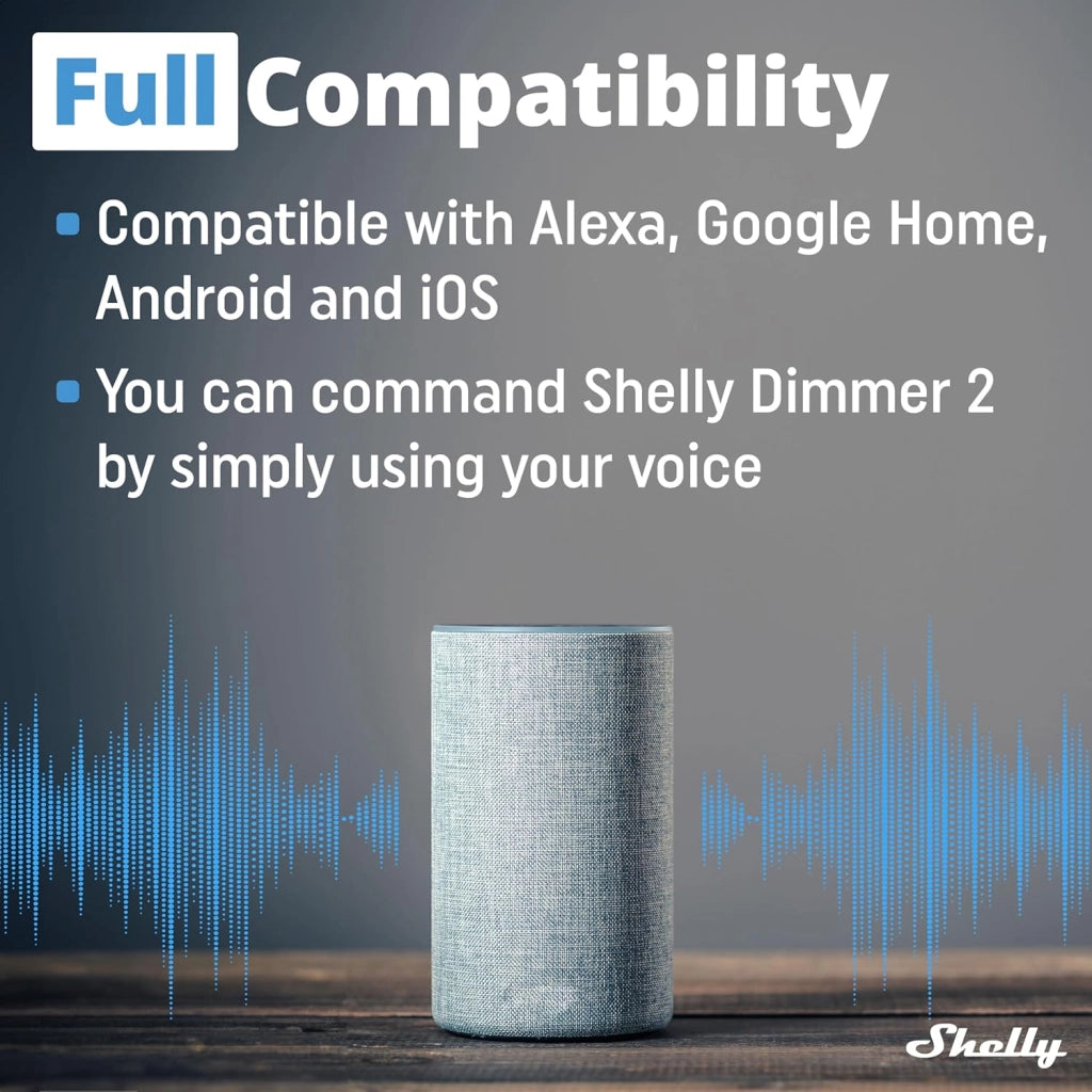 Shelly Dispositivo controllo luci alogene. led. wi-fi. Shelly Dimmer 2 - Pack ML