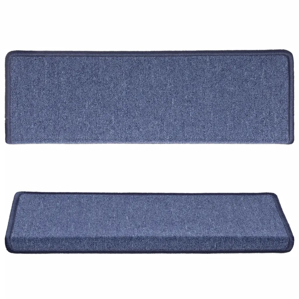 Tappetini per Scale 15 pz 65x21x4 cm Blu