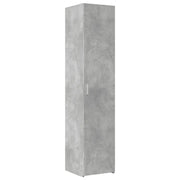 Credenza | Madia | Buffet da pranzo | Armadio da pranzo Grigio Cemento 40x42,5x185 cm in Legno Ingegnerizzato
