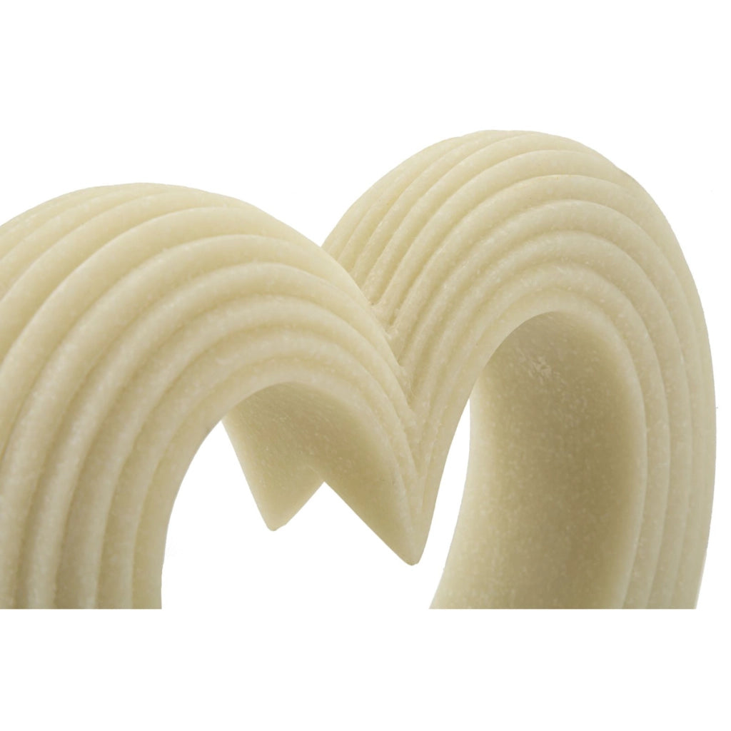 Scultura Cuore 13, Bianco, Poliresina, 21x6x19 cm