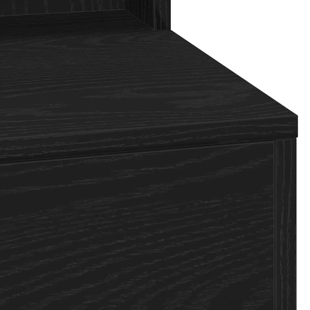 Tavolo da Trucco con lo scaffale Rovere Nero 75,5 x 41 x 135 cm 865110