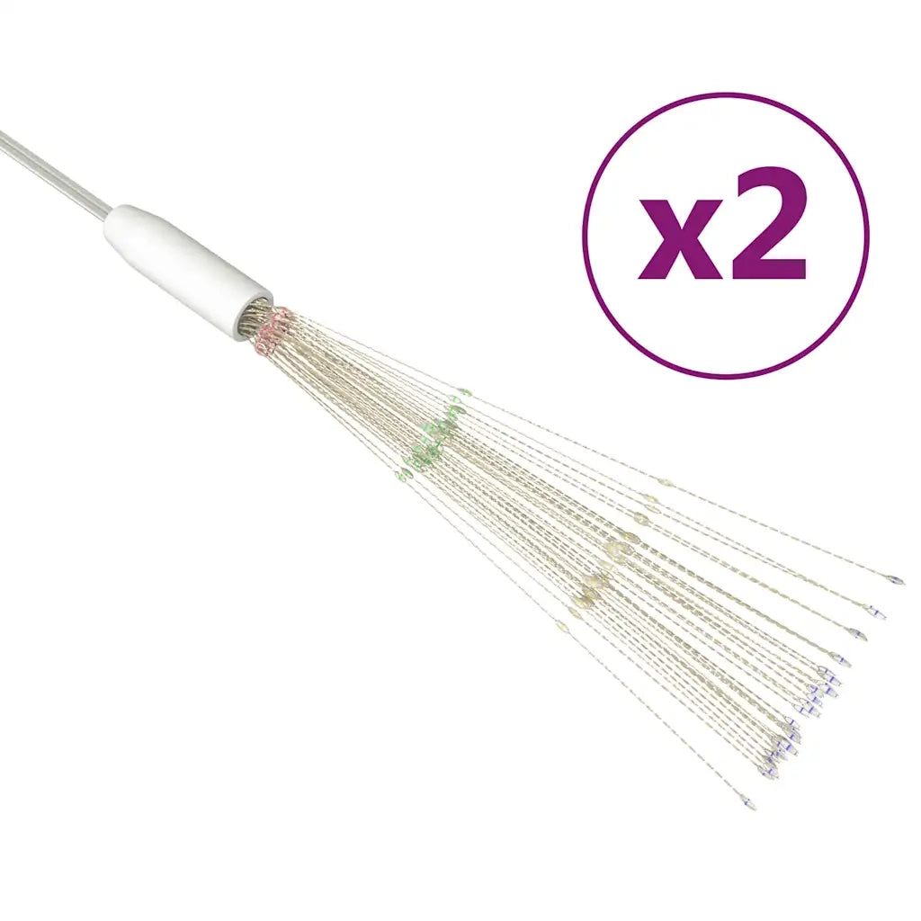 Luci di Natale Fuochi Artificio 2pz Multicolore 20 cm 280 LED 328609