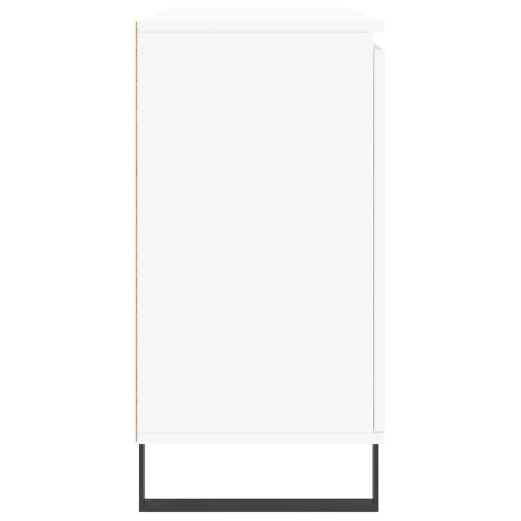 Buffet credenza cassettiera mobiletto mobile contenitore organizer per cucina soggiorno salotto 104 x 35 x 70 cm legno ingegnerizzato bianco 02_0030185