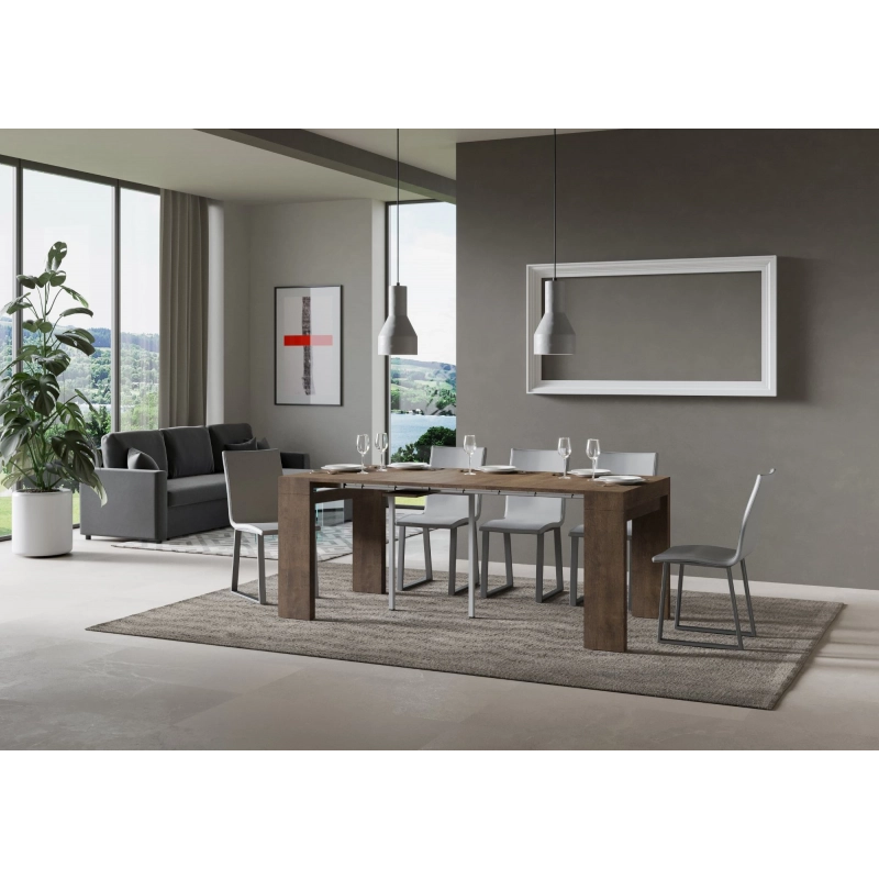 Consolle allungabile 90x40/300 cm Roxell - Noce