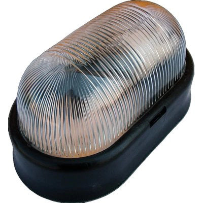 PLAFONIERA PPL + VETRO OVALE - NERO VOLT 230 W MAX  60 E27 CM 10,5X18,5 H.CM 9,5- 2 pezzi