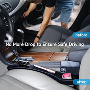 Set di sostegni per sedile auto in schiuma morbida da 2 pezzi, universale per auto, SUV, camion, riempie la fenditura tra sedile e console, prevenendo oggetti da cadere, blocker (nero)