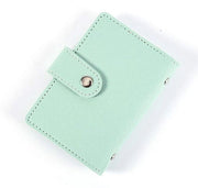 Portafoglio con 24 cassette - Materiale PU - 7,5 x 11 cm - Sostenibile - Moderno - Sicuro e non tossico - Portafoglio