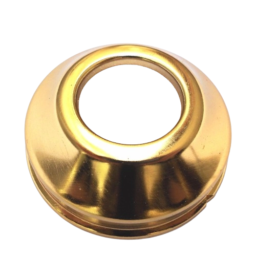 ROSONE IN OTTONE PER WC DIAM. 76 MM- Foro 32 mm -  Dorato- DEBOR- pezzi 1