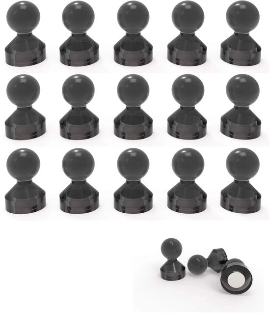 Magnetite Neodymium Magnetici Pin D11MM Magneti Forti per Frigoriferi Tavole Bianche Calendari Carte in Scuola e Ufficio 18 Pezzi