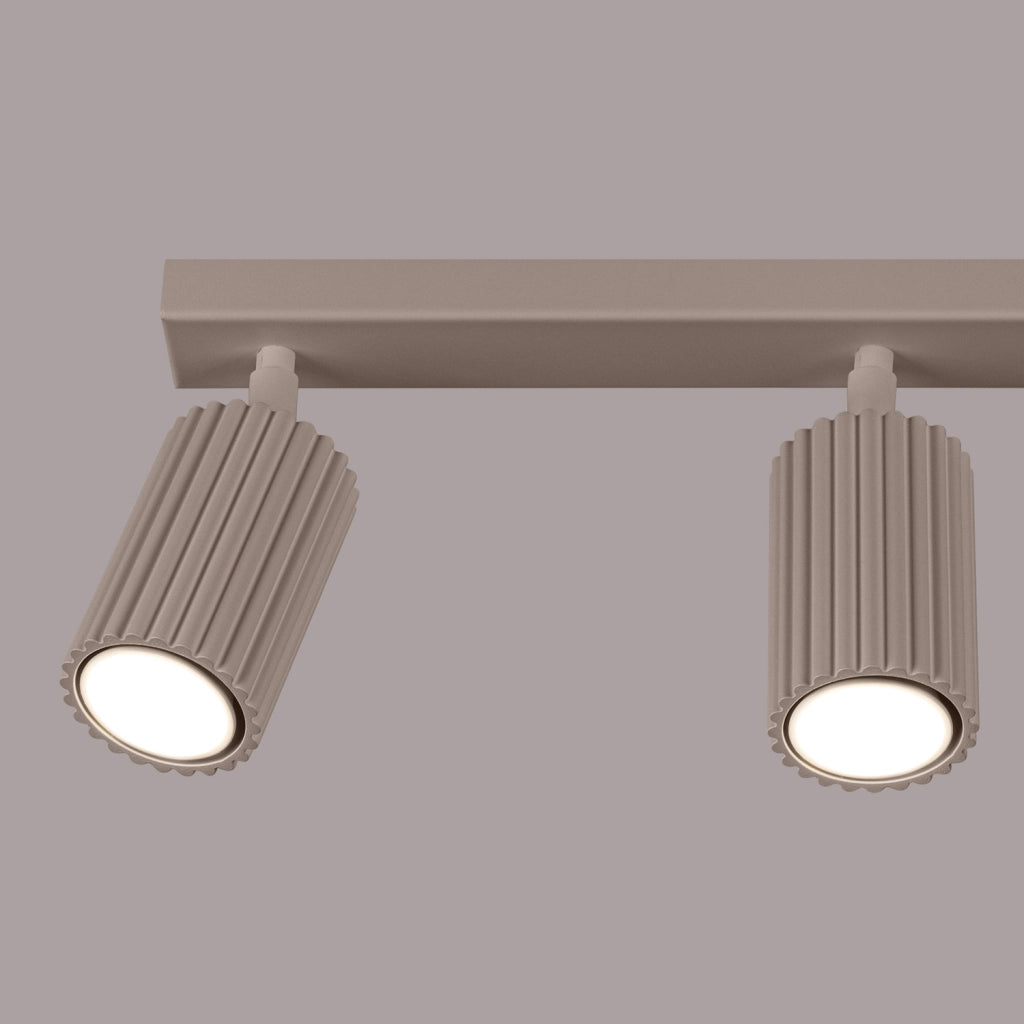 Plafoniera moderna taupe barra 45cm 3xGU10 GRAVIO Pure