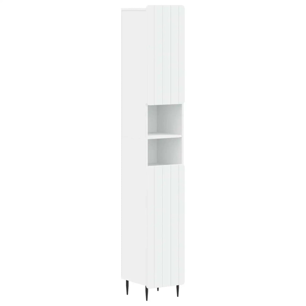 Armadio da Bagno con Ripiano Aperto ZWOLLE Bianco 896375