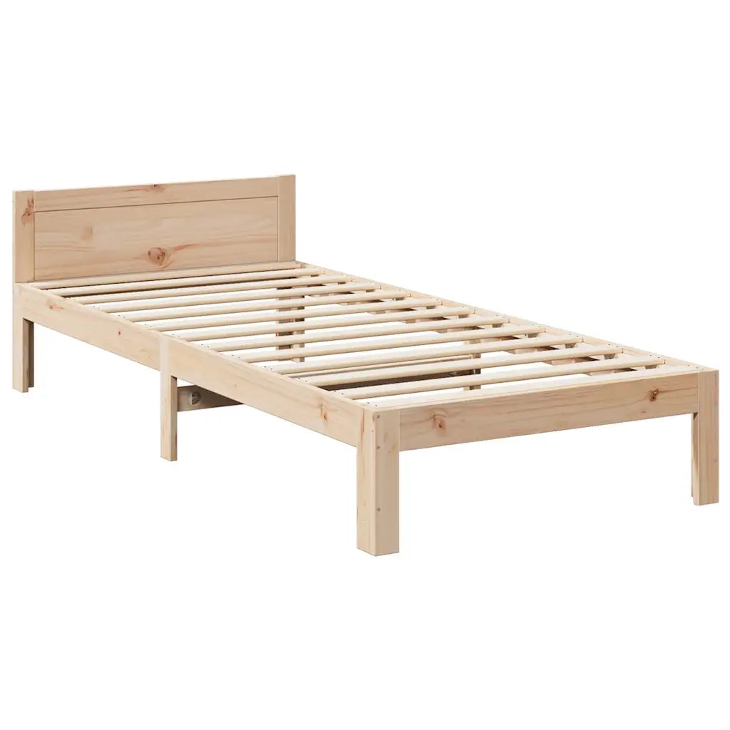 Giroletto senza Materasso 80x200 cm in Legno Massello Pino 859226