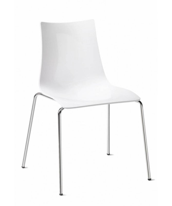 Sedia Zebra antishock set da 4 policarbonato Made in Italy SCAB DESIGN - Bianco 310