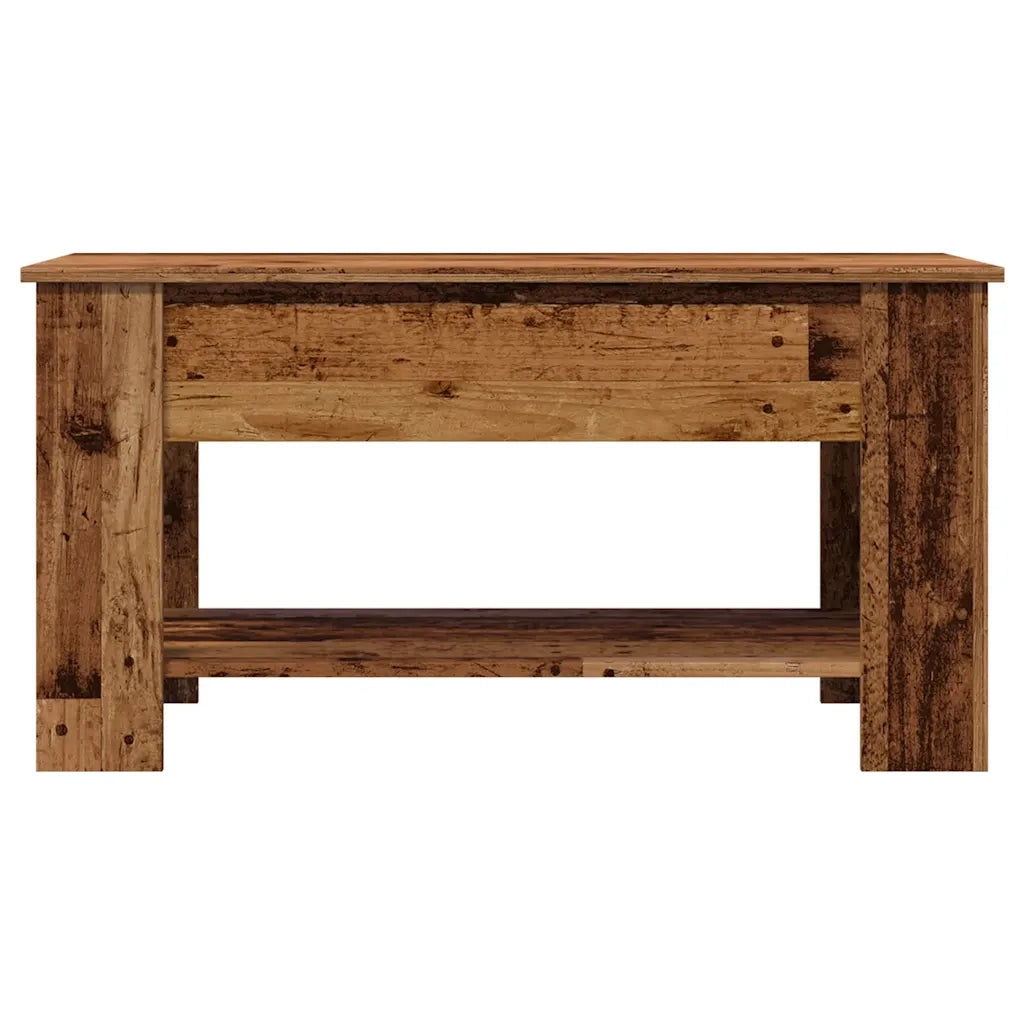 Tavolino da Salotto-Tavolino da soggiorno-Tavolo Legno Vecchio 101x49x52 cm in Truciolato