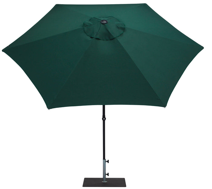 Ombrellone da Giardino Ø3 m Palo Ø38 mm in Alluminio Tessuto Poliestere Trend Verde