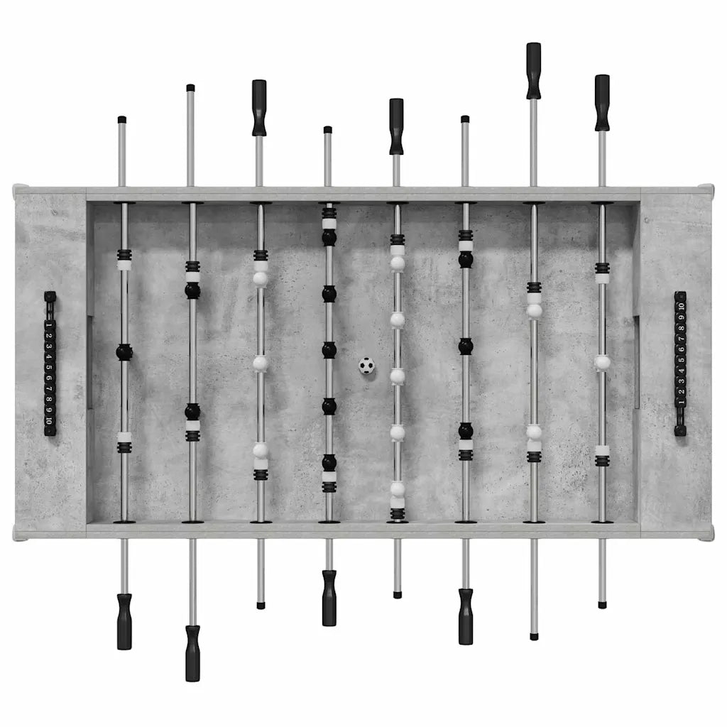 Tavolo da Foosball Grigio Cemento 146,5 x 74 x 85 cm CFW4666017