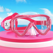 Snorkelmasker per bambini con visiera 180° alta definizione e protezione nasale