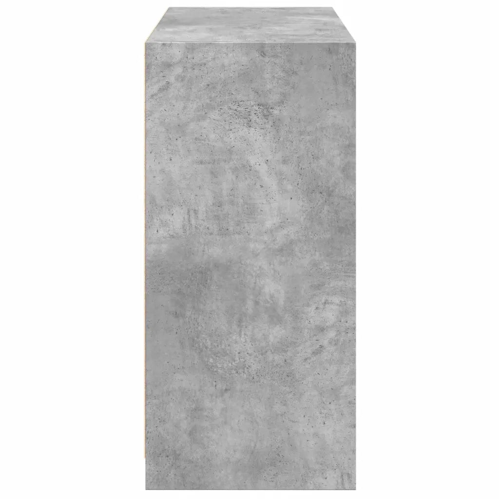 Armadio Grigio Cemento 77x48x102 cm in Legno Multistrato 840824