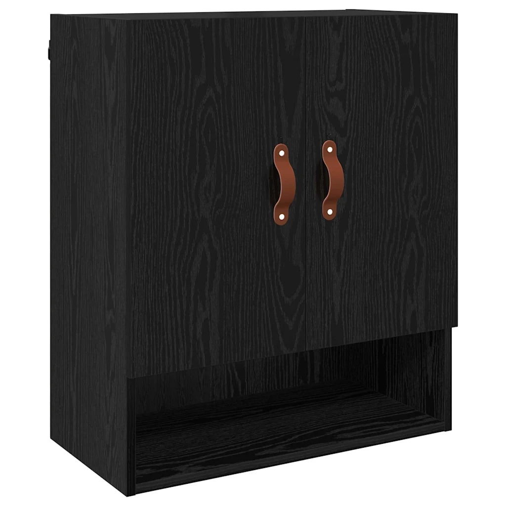 Armadietto a muro Rovere nero 60 x 31 x 70 cm Legno multistrato 879533
