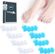 4 Paia di Spaziatori in Silicone - Correttore del Dito del Piede per Uomini e Donne