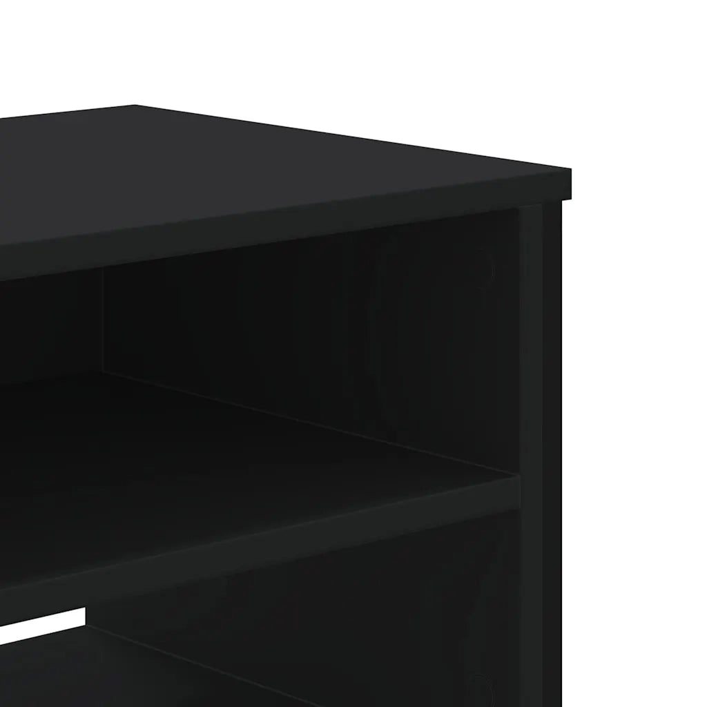 vidaXL Mobile Porta TV Nero 122x34x41 cm in Legno Multistrato