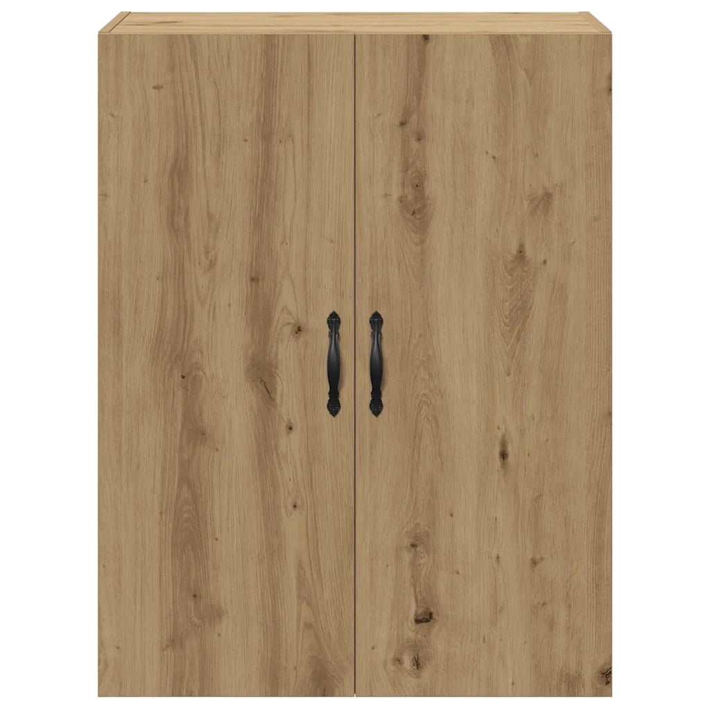Elegante pensile dal design senza tempo 69,5 x 34 x 90 cm realizzato in legno di rovere composito artigianale 02_0051157