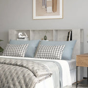 Testiera con Scomparti Grigio Cemento 180x18,5x104,5 cm 811947