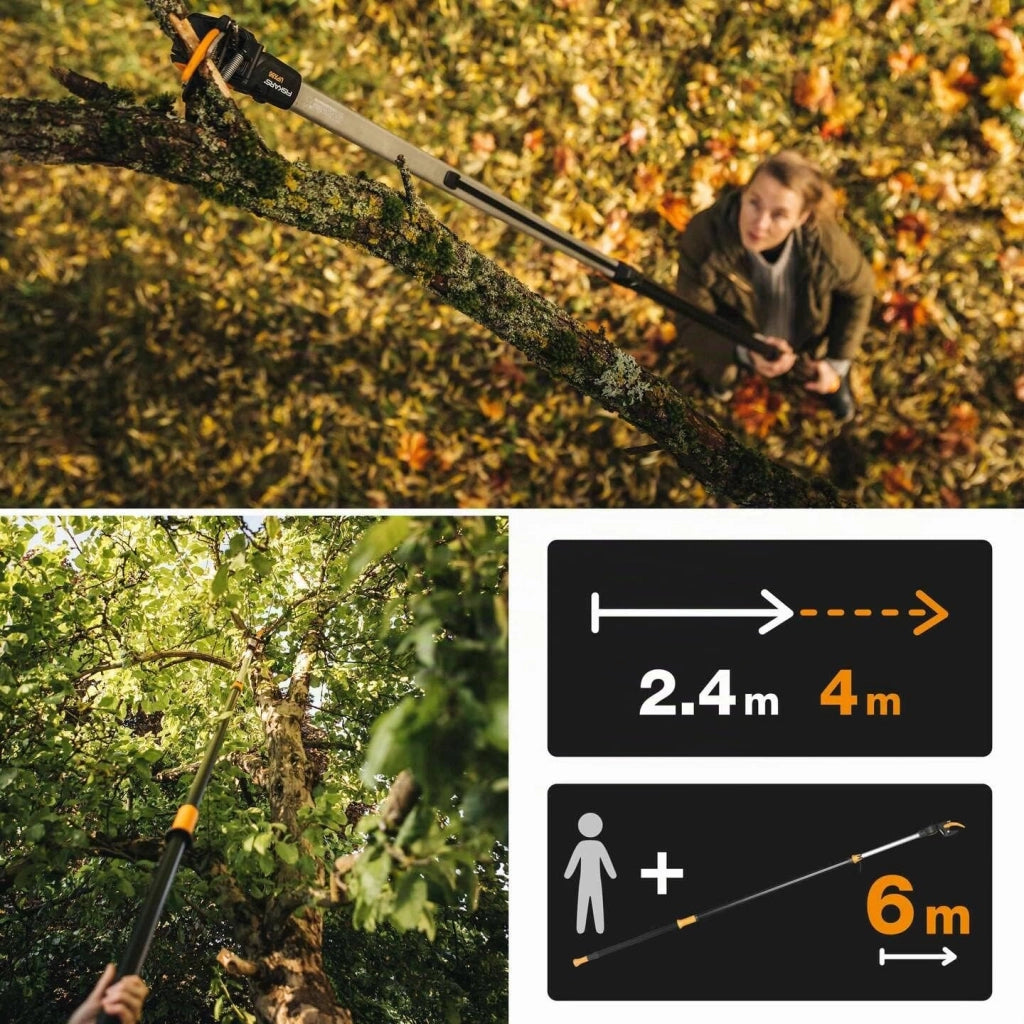 Potatore Fiskars Universal Cutter Telescopico UPX86 2,42>4,0 m