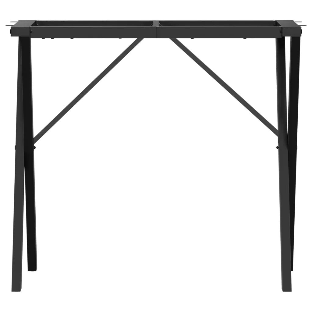 Telaio Gambe a X per Tavolo da Pranzo 80x40x73 cm in Acciaio 357909