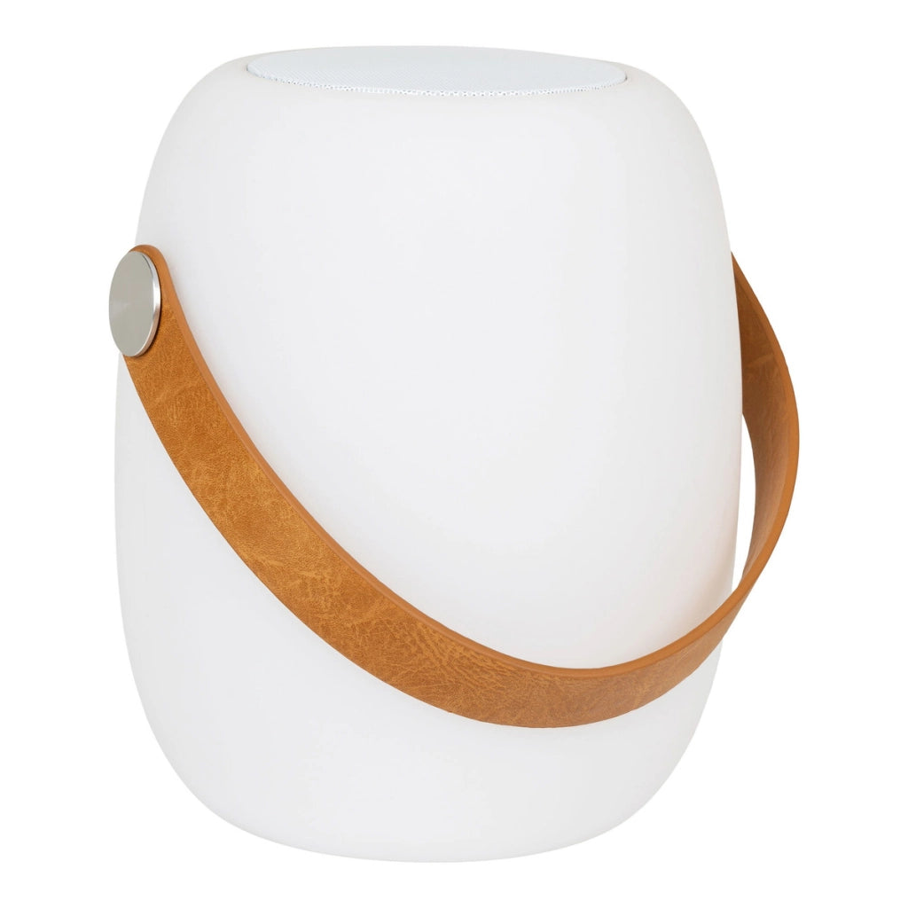 Lampada da Esterno Ricaricabile Cardiff, Bianco, Polietilene, 18x18x21 cm