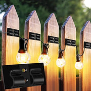 Fili per esterni - 15 pezzi di clip di luce neri con adesivi - impermeabili - autoadesivi - decorazioni di Natale Halloween - decorazioni per feste