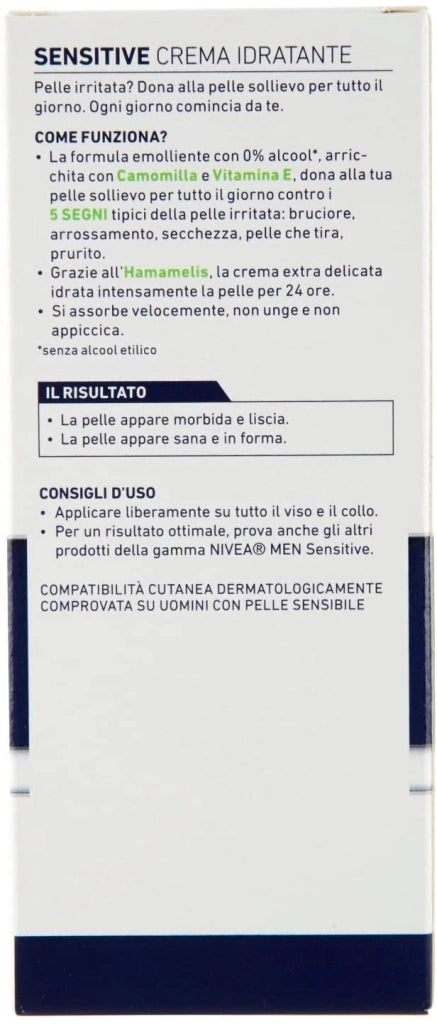 NIVEA MEN CREMA VISO IDRATANTE SENZA ALCOOL 75 ML PROTECT & CARE